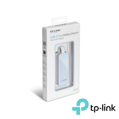 Adaptor retea Ethernet TP-Link UE200, USB 2.0, 100Mbps, Alb