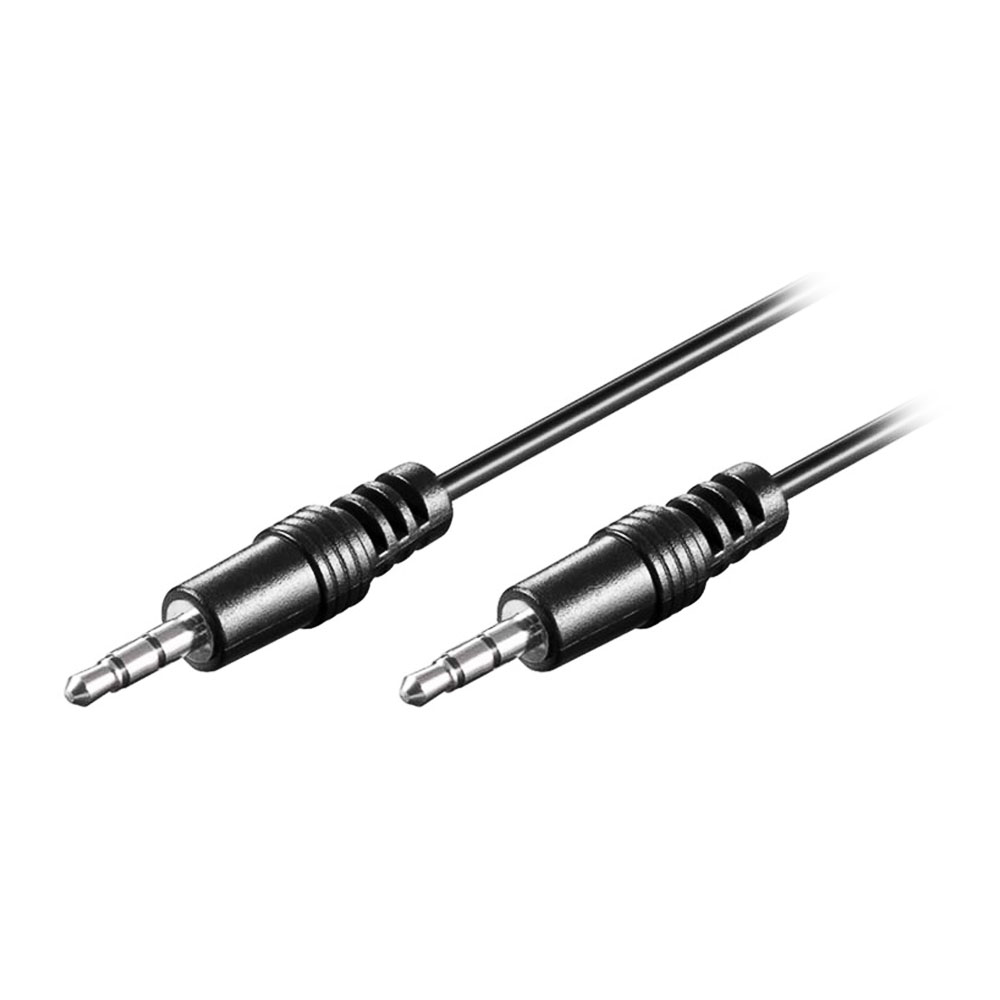Cablu Audio AUX Jack 3.5mm T - Jack 3.5mm T, Palacat cu Nickel, 0.6M, Goobay 51141