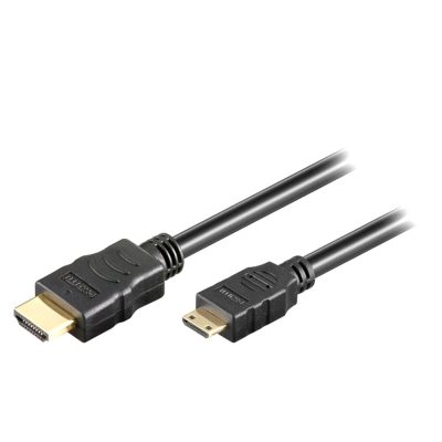 Cablu HDMI-Mini HDMI, Etnernet, 3D, 4K, 19T-19T, 2M, Goobay 31932