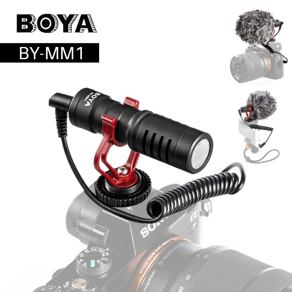 Microfon Boya BY-MM1 Pentru Camere Foto