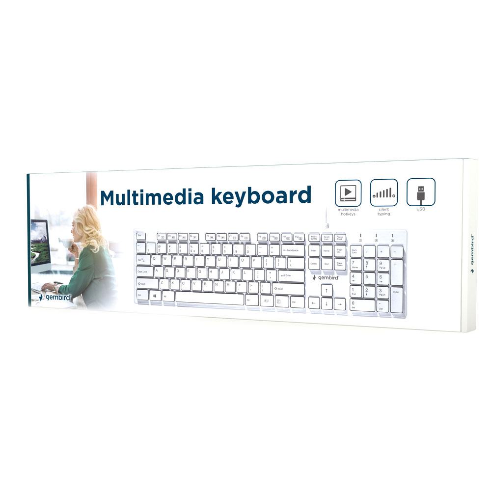 Tastatura Multimedia Gembird Chocolate US layout