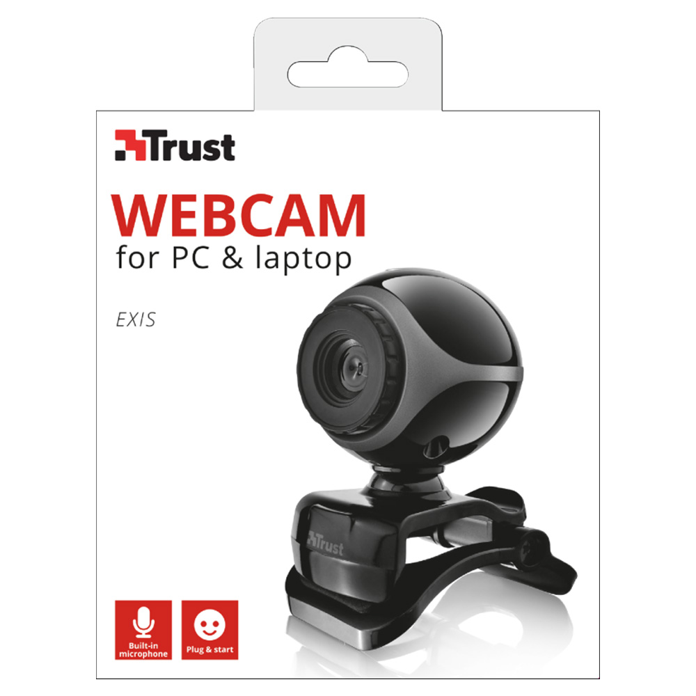 Camera Web Trust Exis 17003 Negru
